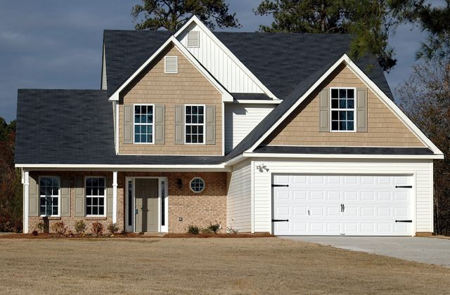 a two-story residential home